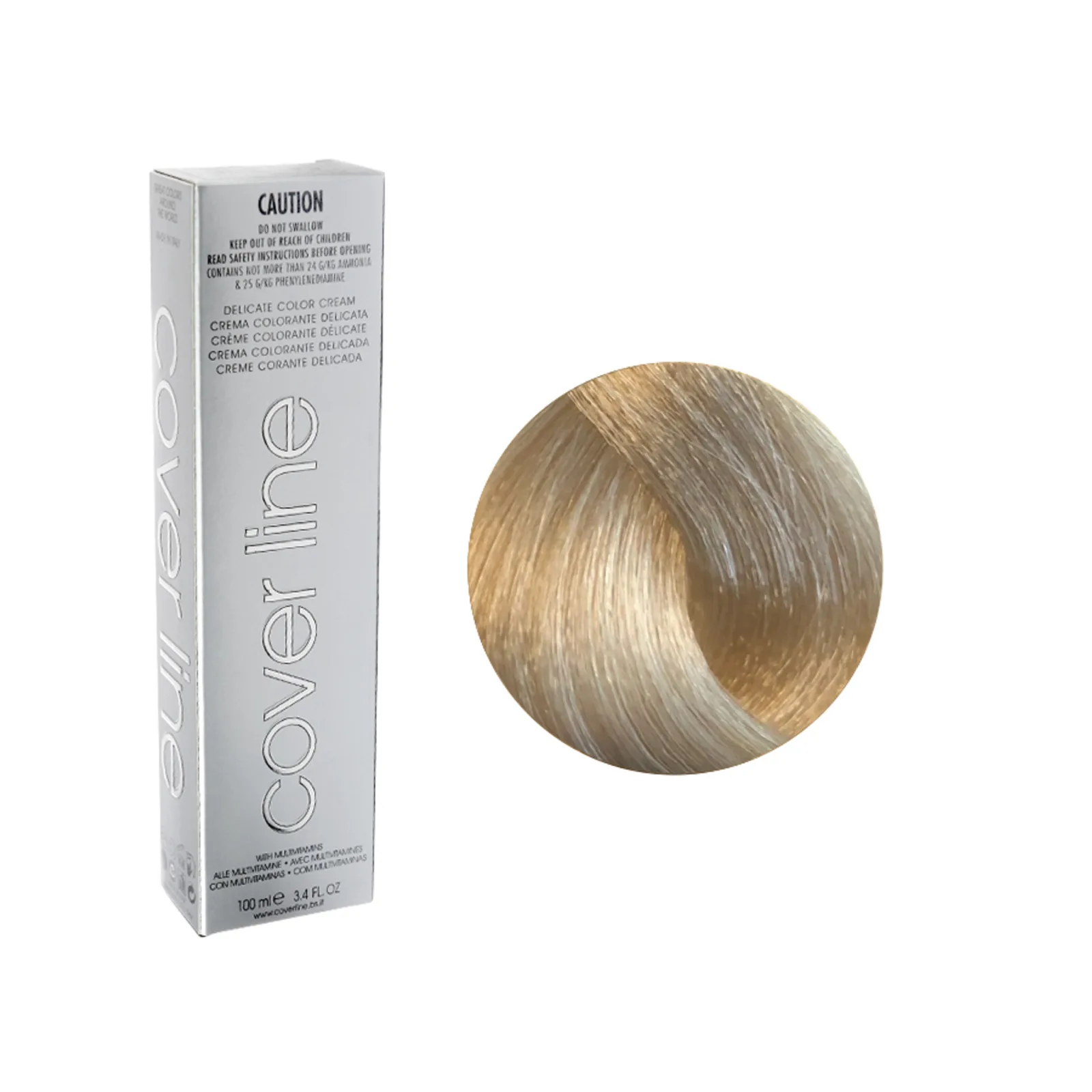 Platinum blonde permanent hair dye